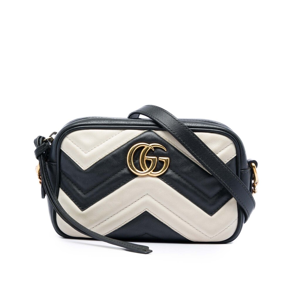 Pre-Loved Gucci Mini GG Marmont Matelasse Leather Crossbody